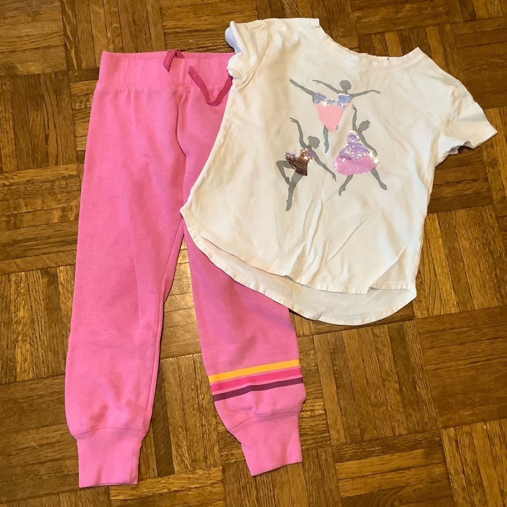 Flip sequin t-shirt and pants